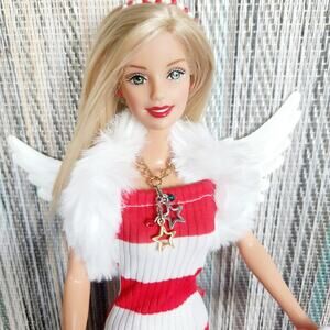 Custom vintage barbie styled as Peppermint Candy Angel